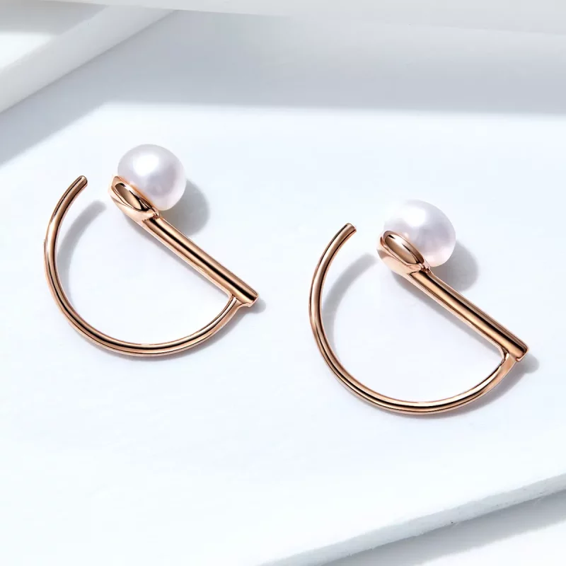 (afbeelding voor) Pandora Style Rose Parel Oorhangers - SCE604 - Bekijken 4