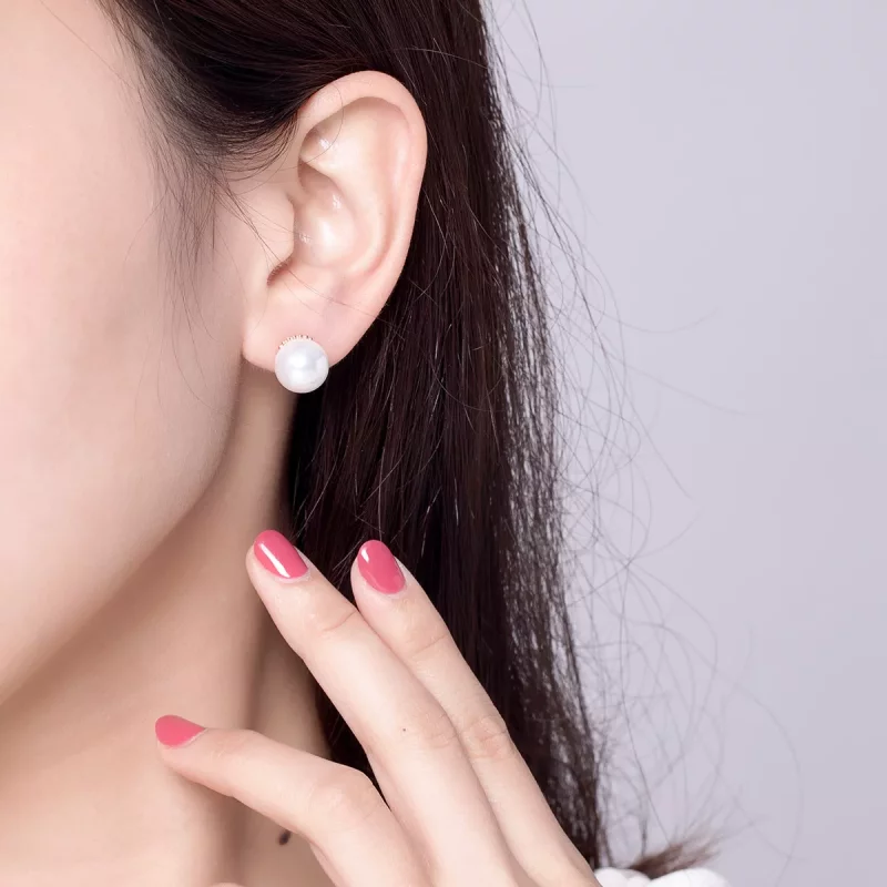 (afbeelding voor) Pandora Style Rose Parel Oorknopjes - SCE609 - Bekijken 5