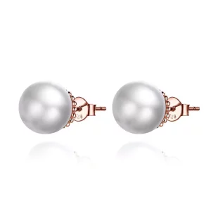 (afbeelding voor) Pandora Style Rose Parel Oorknopjes - SCE609
