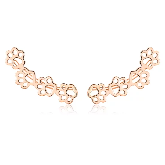 (afbeelding voor) Pandora Style Rose Pootpad Oorknopjes - SCE430-C