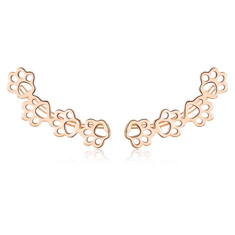 (afbeelding voor) Pandora Style Rose Pootpad Oorknopjes - SCE430-C