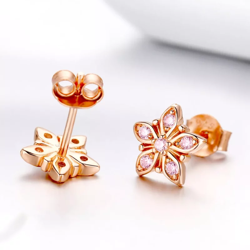 (afbeelding voor) Pandora Style Rose Roze Daisy Oorknopjes - BSE034 - Bekijken 2