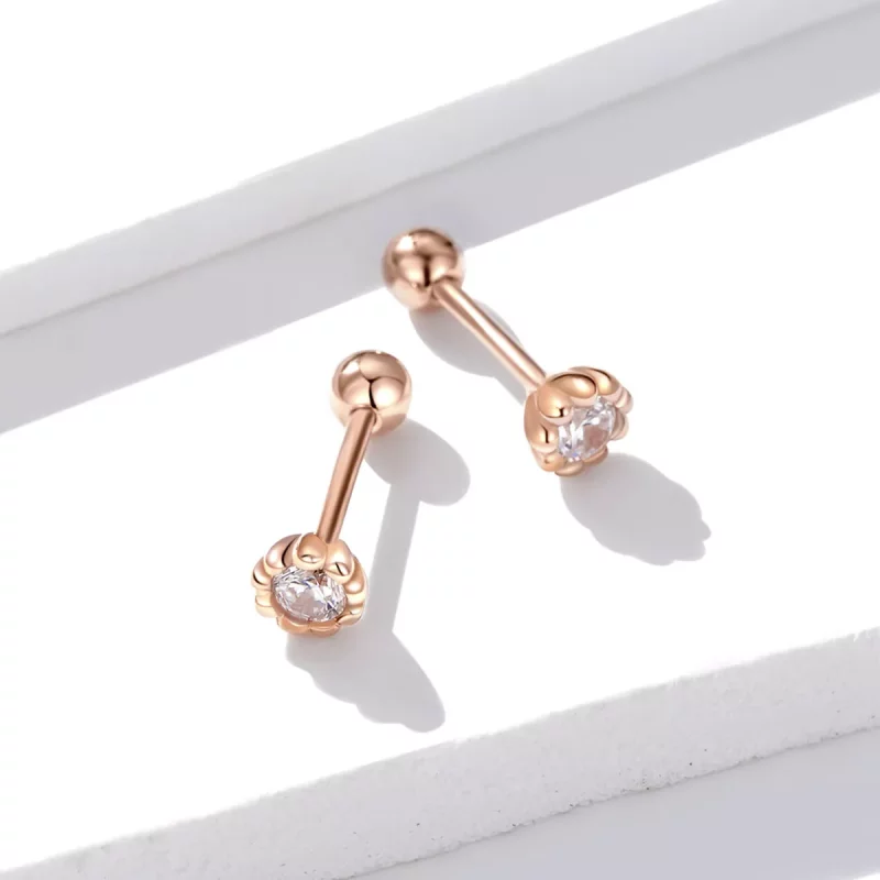 (afbeelding voor) Pandora Style Rose Zachte glans Oorknopjes - BSE219 - Bekijken 2