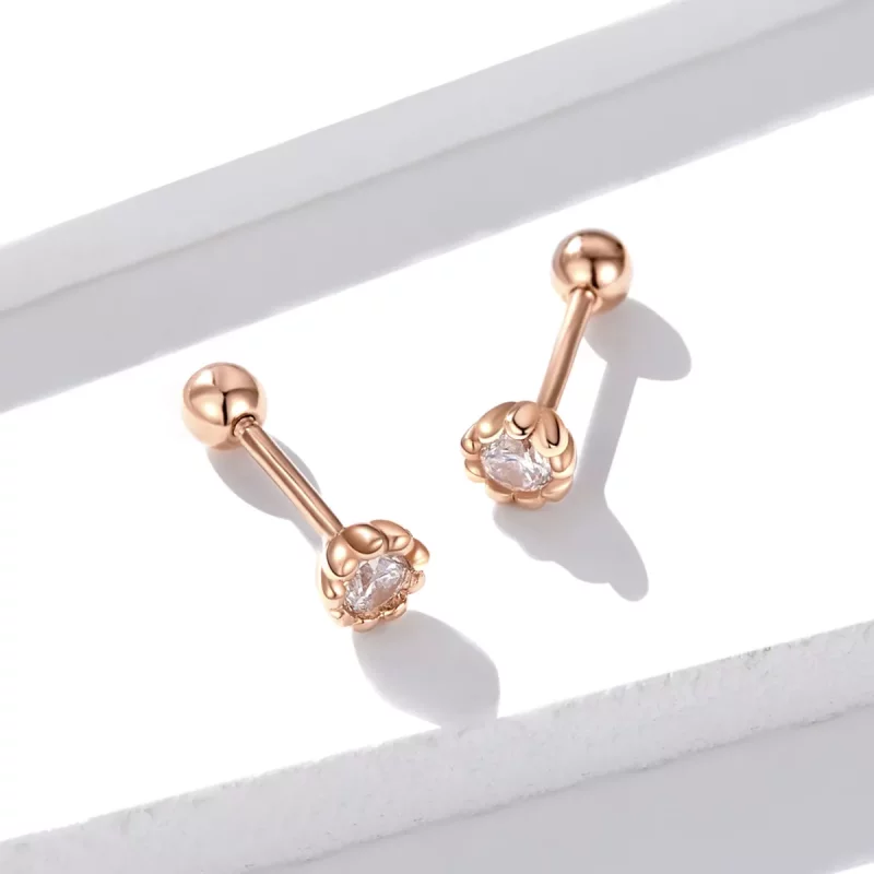 (afbeelding voor) Pandora Style Rose Zachte glans Oorknopjes - BSE219 - Bekijken 5