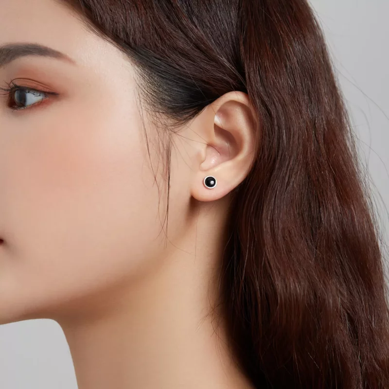 (afbeelding voor) Pandora Style Rotunditeit Oorknopjes - SCE1112 - Bekijken 5