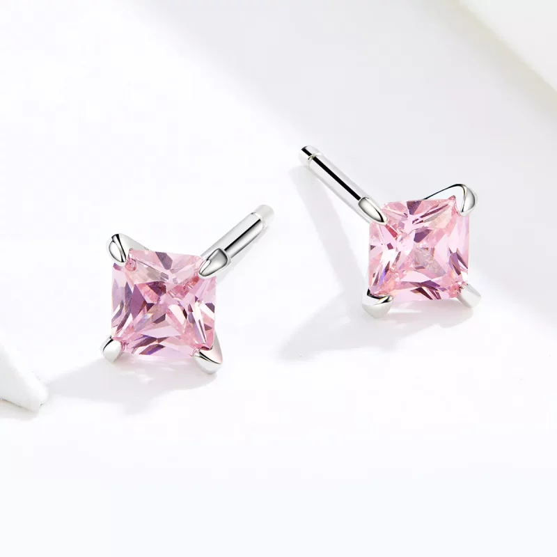 (afbeelding voor) Pandora Style Roze geluk Oorknopjes - SCE660 - Bekijken 2