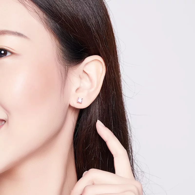 (afbeelding voor) Pandora Style Roze geluk Oorknopjes - SCE660 - Bekijken 3
