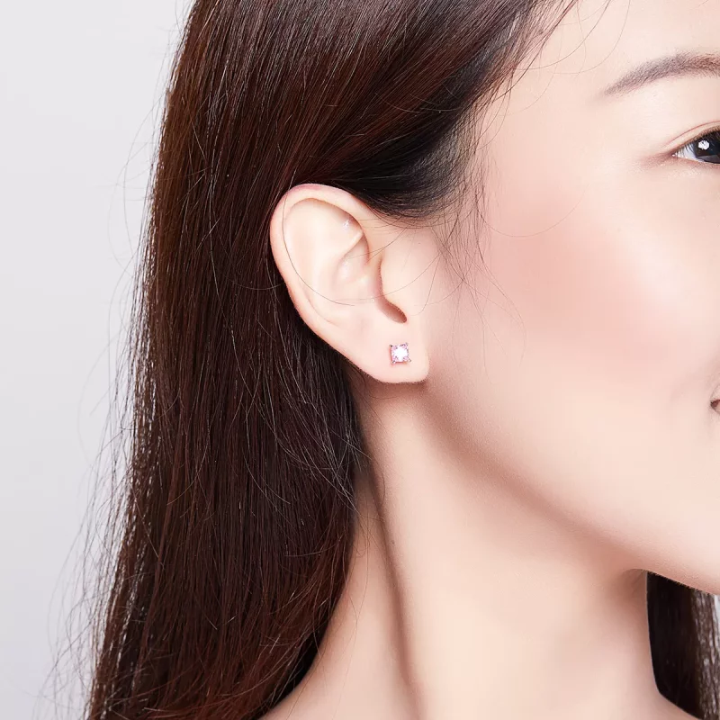 (afbeelding voor) Pandora Style Roze geluk Oorknopjes - SCE660 - Bekijken 4