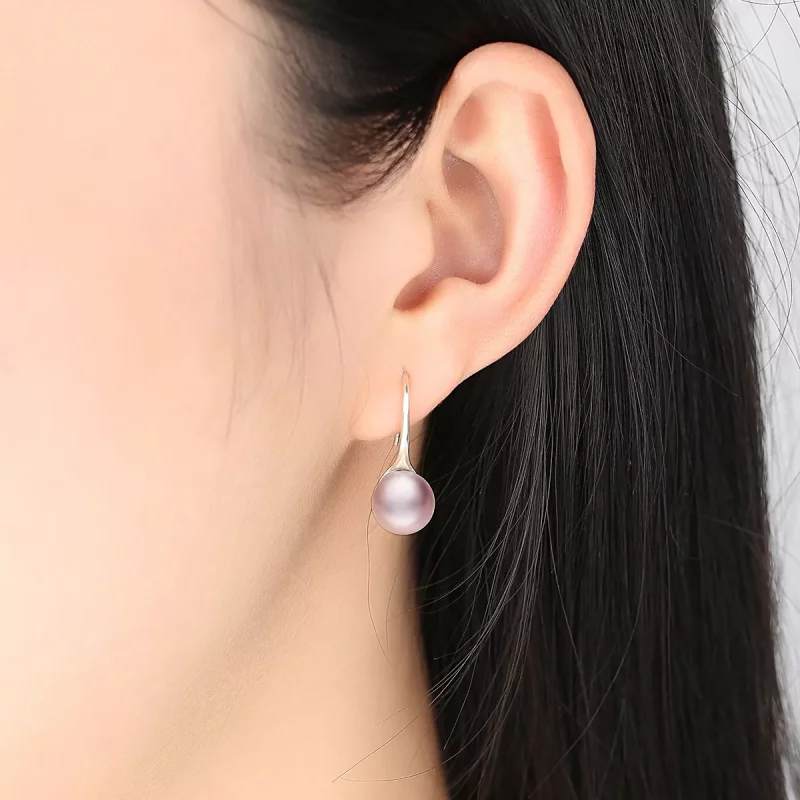 (afbeelding voor) Pandora Style Roze Parel Oorhangers - SCE145 - Bekijken 6