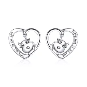 (afbeelding voor) Pandora Style Schattig vee Oorknopjes - SCE984