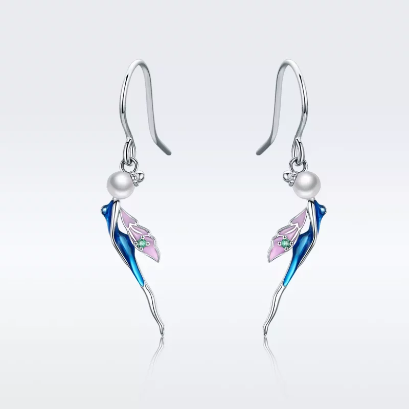 (afbeelding voor) Pandora Style Schattige hondenpoot Oorhangers - SCE378 - Bekijken 3