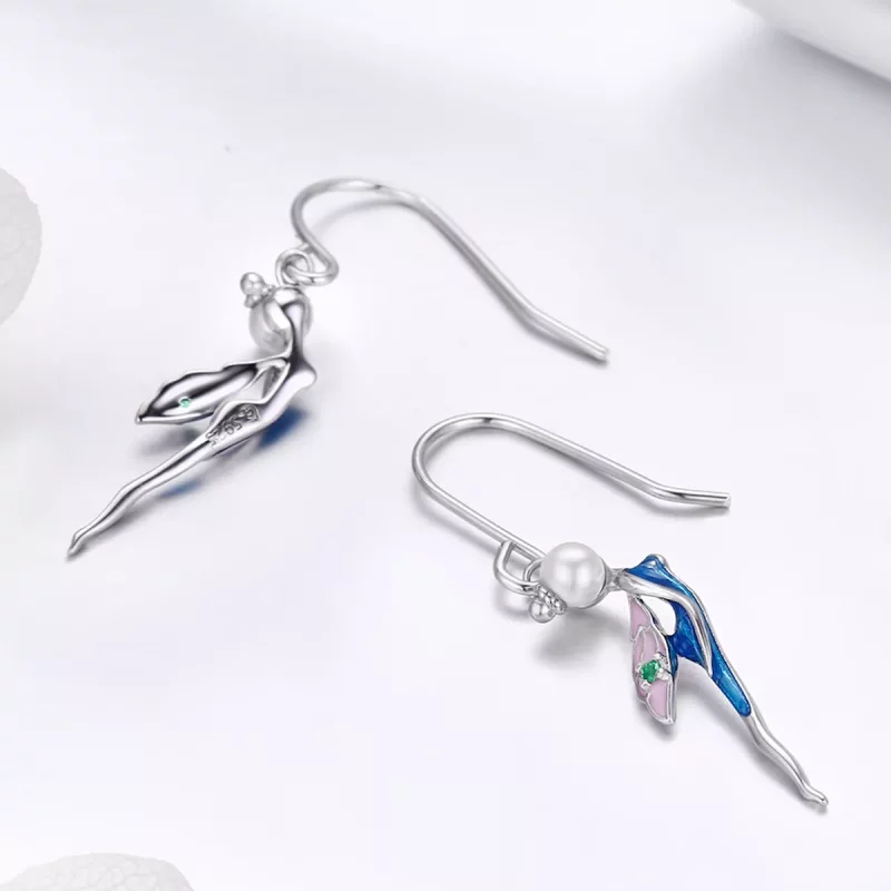 (afbeelding voor) Pandora Style Schattige hondenpoot Oorhangers - SCE378 - Bekijken 4