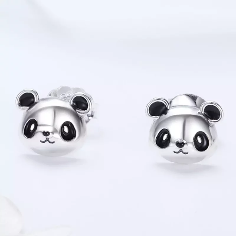 (afbeelding voor) Pandora Style Schattige Panda Oorknopjes - SCE386 - Bekijken 2