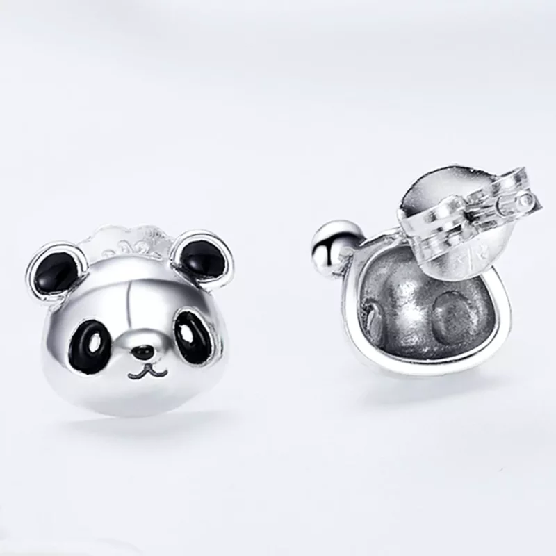 (afbeelding voor) Pandora Style Schattige Panda Oorknopjes - SCE386 - Bekijken 4