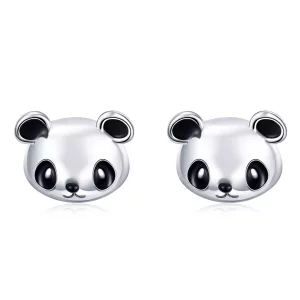 (afbeelding voor) Pandora Style Schattige Panda Oorknopjes - SCE386