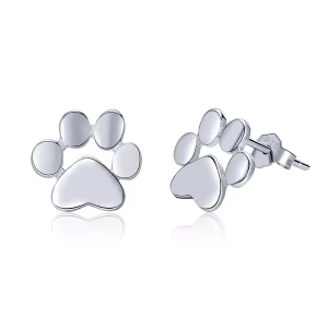 (afbeelding voor) Pandora Style Schattige poot Oorknopjes - SCE407-2