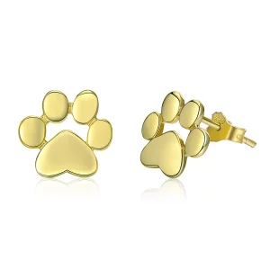(afbeelding voor) Pandora Style Schattige pootmarkering Oorknopjes - SCE407-4