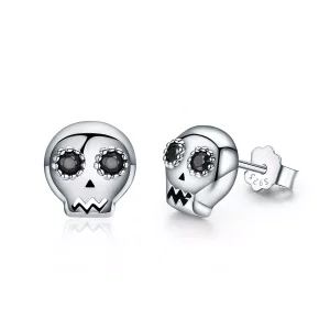 (afbeelding voor) Pandora Style Schedel Oorknopjes - SCE064