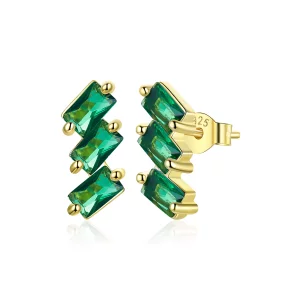 Pandora Style Smaragdgroen Massief Oorknopjes - SCE1051-GN (afbeelding voor) Pandora Style Smaragdgroen Massief Oorknopjes - SCE1051-GN
