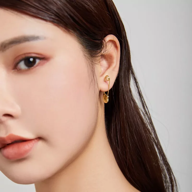 (afbeelding voor) Pandora Style Snap-Pin Stud-Eenvoudig Oorknopjes - SCE1086 - Bekijken 4