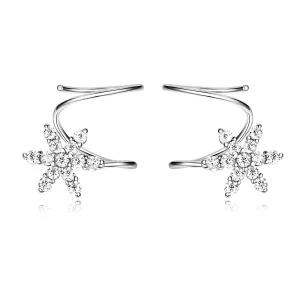 (afbeelding voor) Pandora Style Sneeuwvlok Oorhangers - SCE651