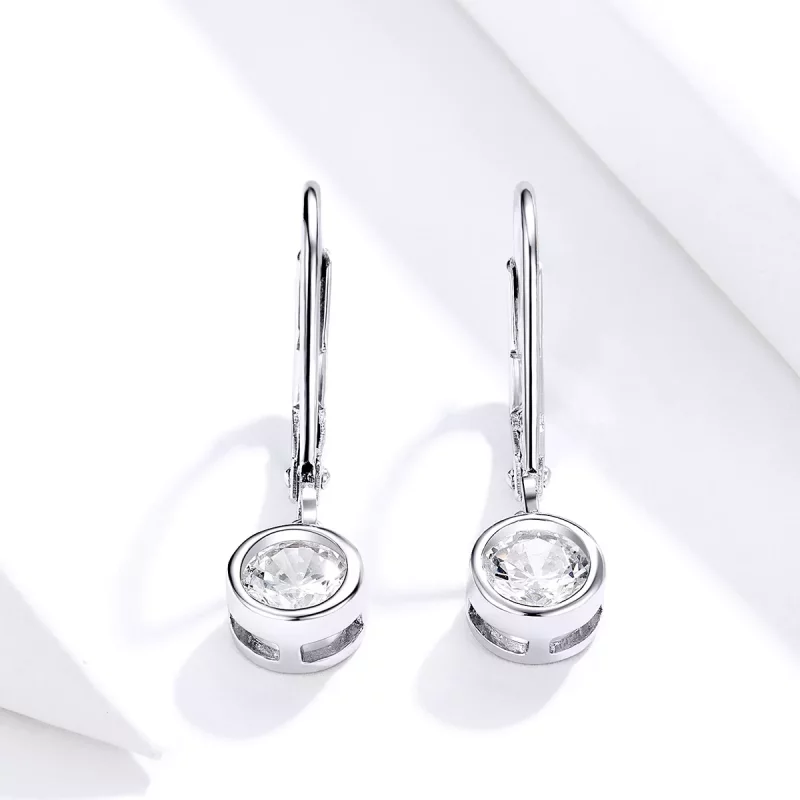 (afbeelding voor) Pandora Style Spacer-kraal Oorhangers - SCE747 - Bekijken 3
