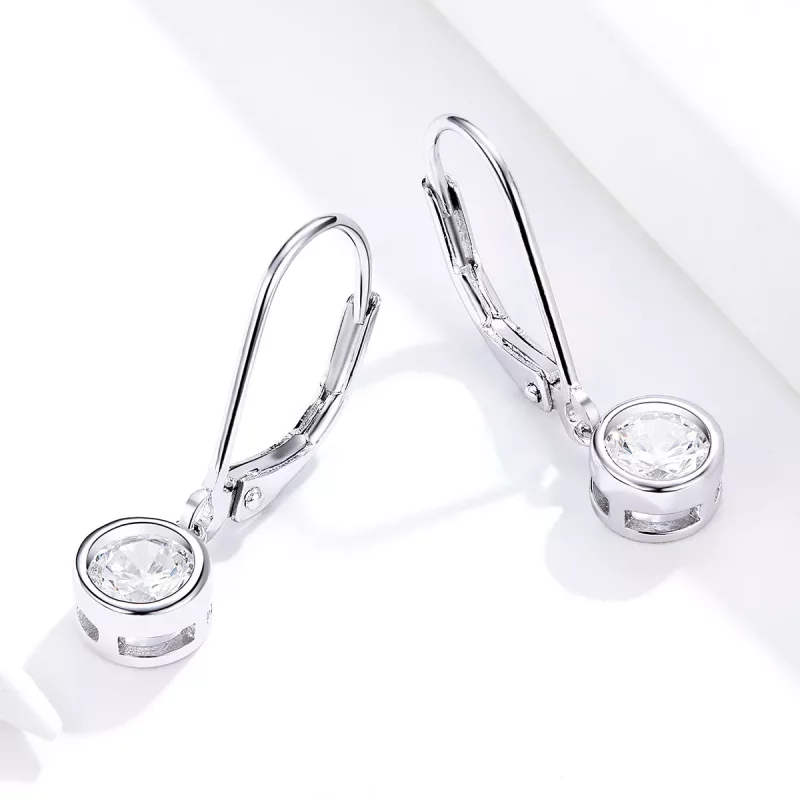 (afbeelding voor) Pandora Style Spacer-kraal Oorhangers - SCE747 - Bekijken 4