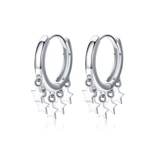 Pandora Style Sterren Kwastje Oorringen - SCE684 (afbeelding voor) Pandora Style Sterren Kwastje Oorringen - SCE684