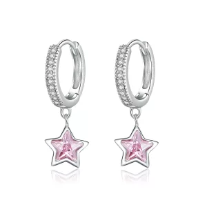 (afbeelding voor) Pandora Style Sterren Oorhangers - BSE414