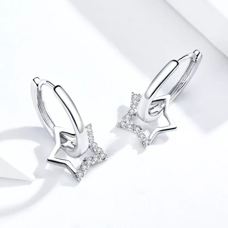 (afbeelding voor) Pandora Style Sterrenhemel Oorhangers - BSE276 - Bekijken 2