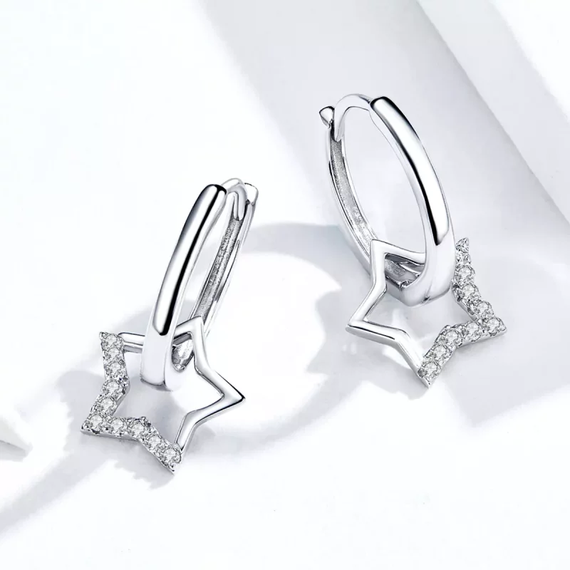 (afbeelding voor) Pandora Style Sterrenhemel Oorhangers - BSE276 - Bekijken 4