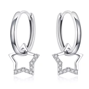 (afbeelding voor) Pandora Style Sterrenhemel Oorhangers - BSE276