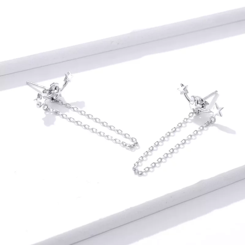 (afbeelding voor) Pandora Style Sterrenhemel Oorhangers - BSE361 - Bekijken 3