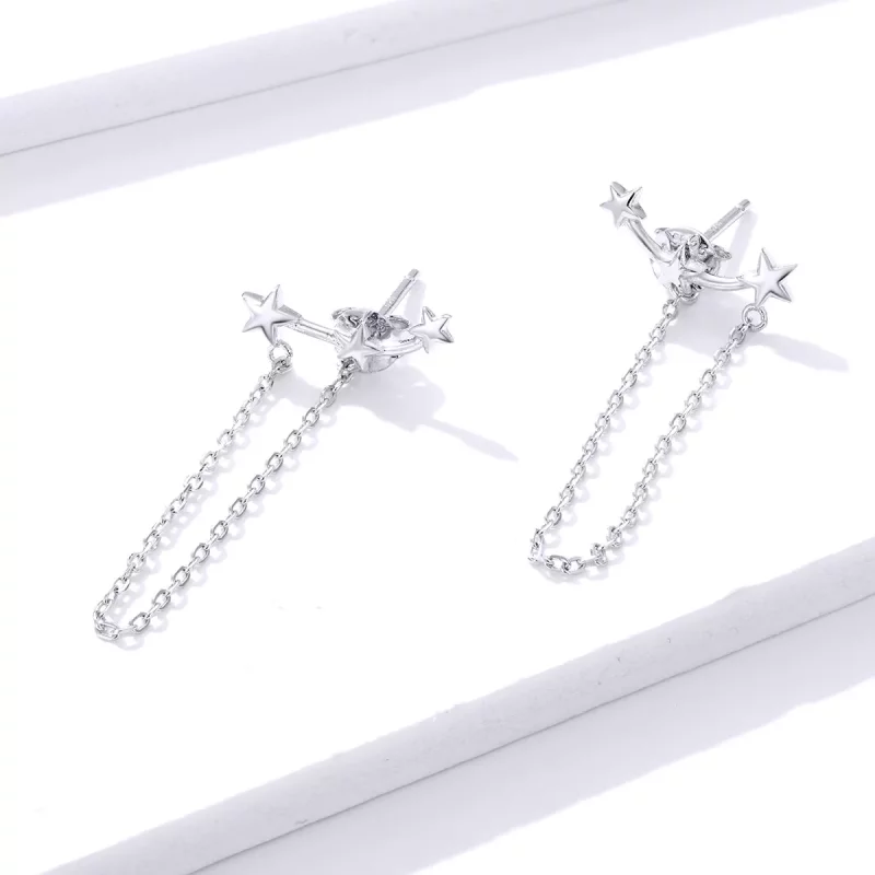 (afbeelding voor) Pandora Style Sterrenhemel Oorhangers - BSE361 - Bekijken 4