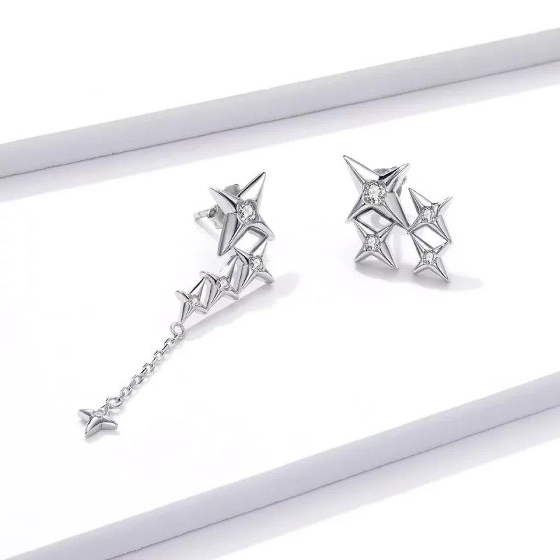 (afbeelding voor) Pandora Style Sterrenhemel Oorhangers - BSE461 - Bekijken 3