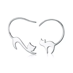 (afbeelding voor) Pandora Style Stoute Kitten Oorknopjes - SCE073