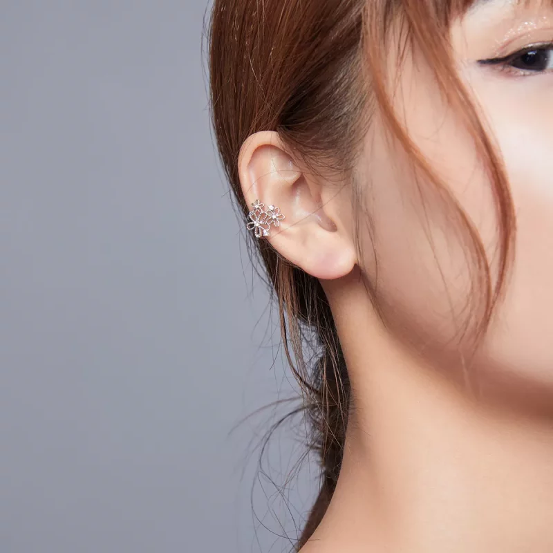 (afbeelding voor) Pandora Style Stralende bloemen Oorknopjes - SCE921 - Bekijken 5
