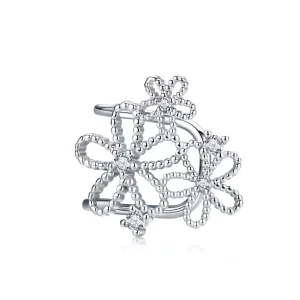 (afbeelding voor) Pandora Style Stralende bloemen Oorknopjes - SCE921