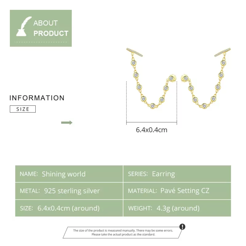 (afbeelding voor) Pandora Style Stralende Wereld Oorhangers - SCE685 - Bekijken 7