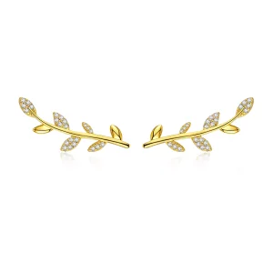 Pandora Style Tak van Bladeren Oorknopjes - SCE556 (afbeelding voor) Pandora Style Tak van Bladeren Oorknopjes - SCE556