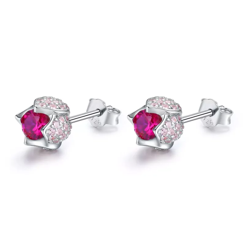 (afbeelding voor) Pandora Style Tulp Oorknopjes - BSE042