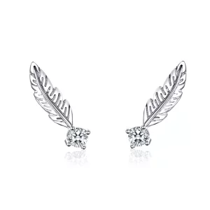 (afbeelding voor) Pandora Style Veer Oorknopjes - SCE610