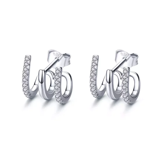 (afbeelding voor) Pandora Style Verdraaien Oorknopjes - SCE585