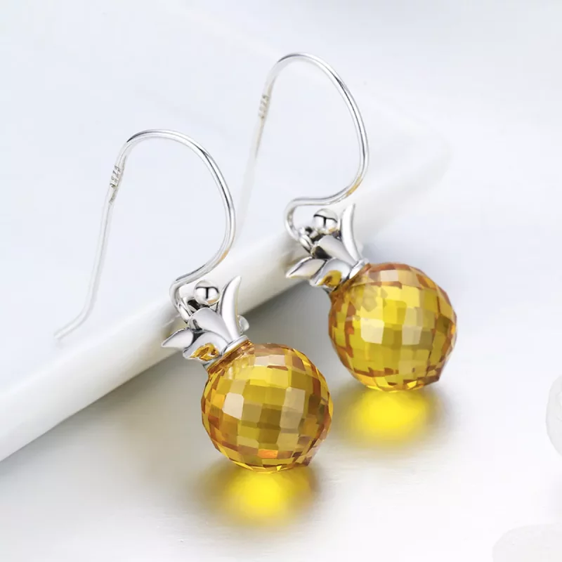 (afbeelding voor) Pandora Style Verse Ananas Oorhangers - SCE265 - Bekijken 5