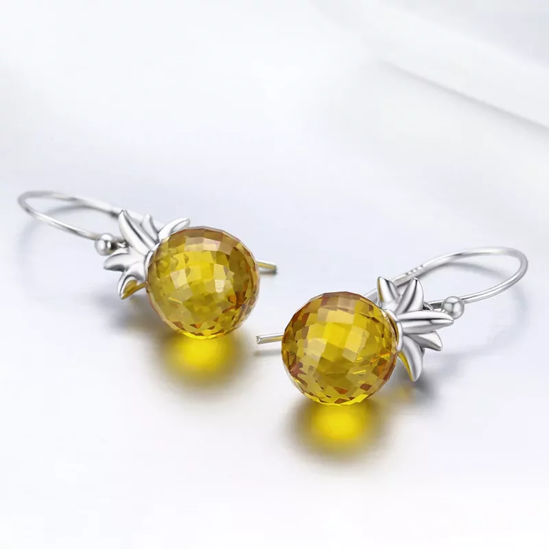 (afbeelding voor) Pandora Style Verse Ananas Oorhangers - SCE265 - Bekijken 6
