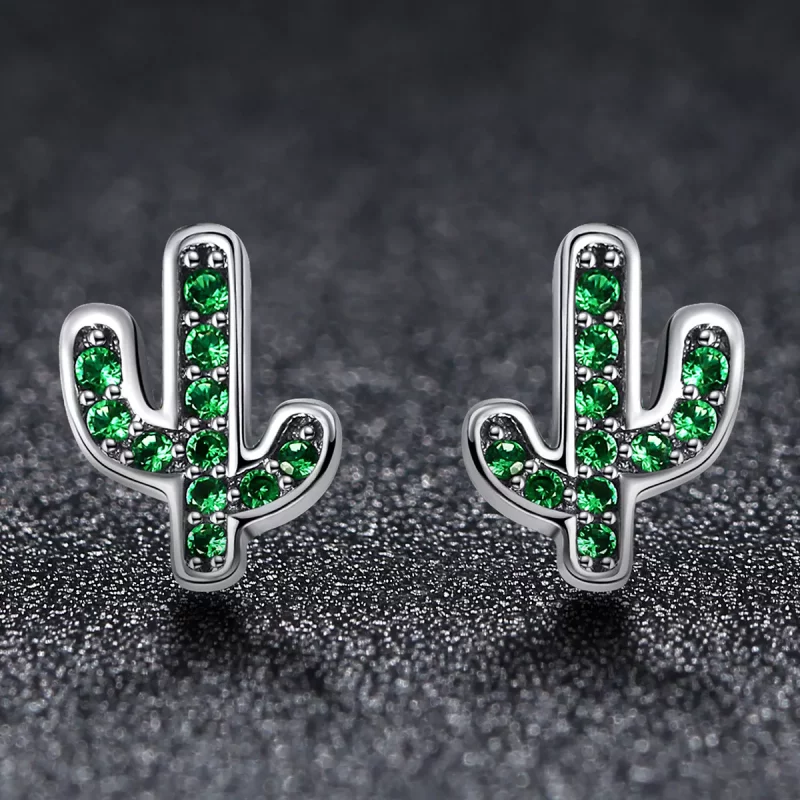(afbeelding voor) Pandora Style Verse Cactus Oorknopjes - SCE097 - Bekijken 3