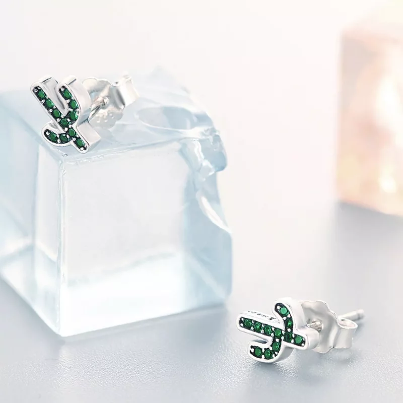 (afbeelding voor) Pandora Style Verse Cactus Oorknopjes - SCE097 - Bekijken 5