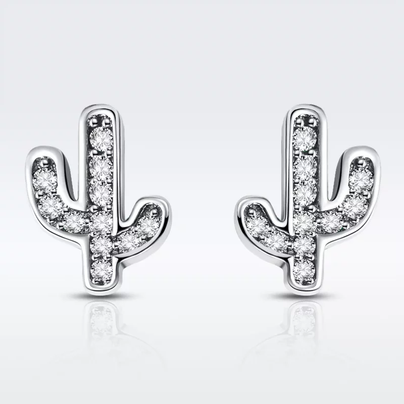 (afbeelding voor) Pandora Style Verse Cactus Oorknopjes - SCE286 - Bekijken 3