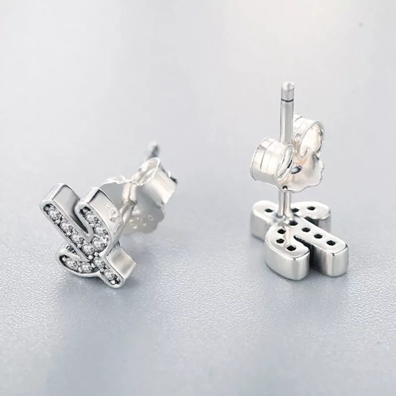 (afbeelding voor) Pandora Style Verse Cactus Oorknopjes - SCE286 - Bekijken 5