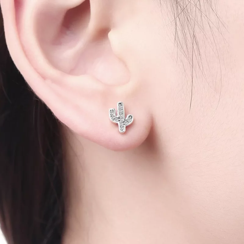 (afbeelding voor) Pandora Style Verse Cactus Oorknopjes - SCE286 - Bekijken 6